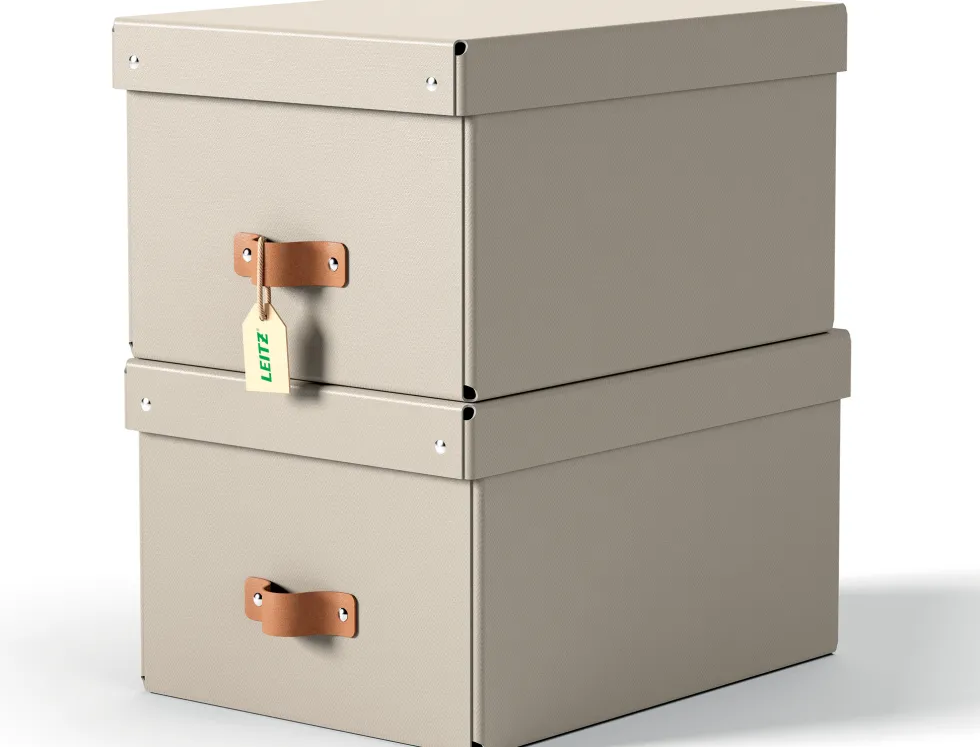 Förvaringslåda Leitz Puro 17L beige 2/fp
