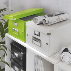 Förvaringslåda M Click & Store WOW grön