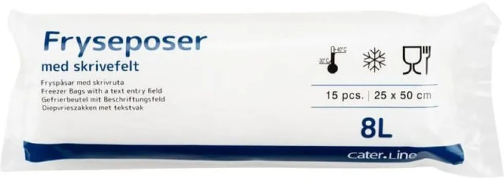 Fryspåse LDPE 8L 36my 15/rl