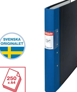 Gaffelpärm JOPA A4 Trärygg Blå, 40mm