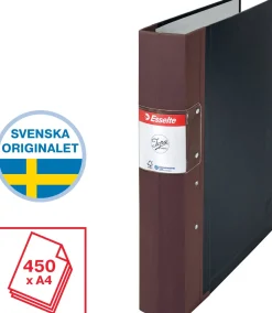 Gaffelpärm JOPA A4 Trärygg Brun, 60mm