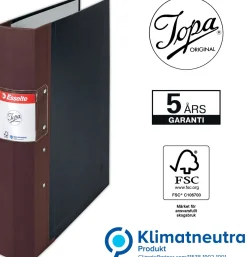 Gaffelpärm JOPA A4 Trärygg Brun, 60mm