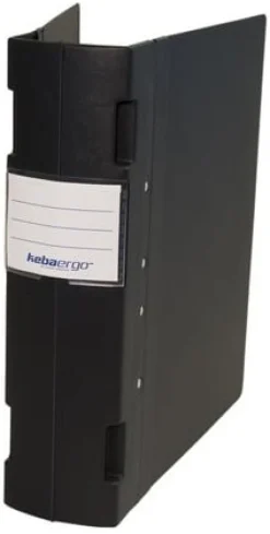 Gaffelpärm KEBAergo A4 80mm Svart/Svart