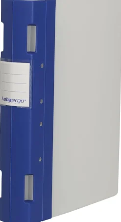 Gaffelpärm Plast KEBAErgo A4 Blå/Neutral, 55mm