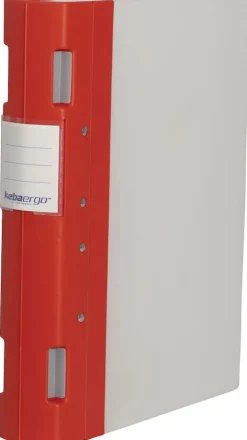 Gaffelpärm Plast KEBAErgo A4 Röd/Neutral, 55mm