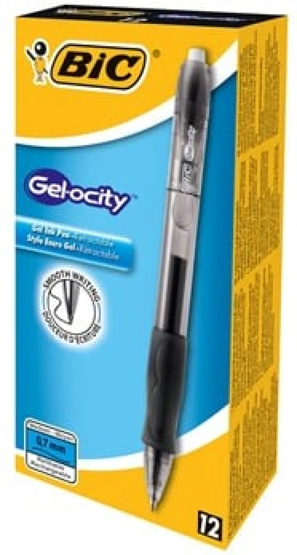 Gelkulpenna BIC Gelocity Medium Svart, 0.7mm