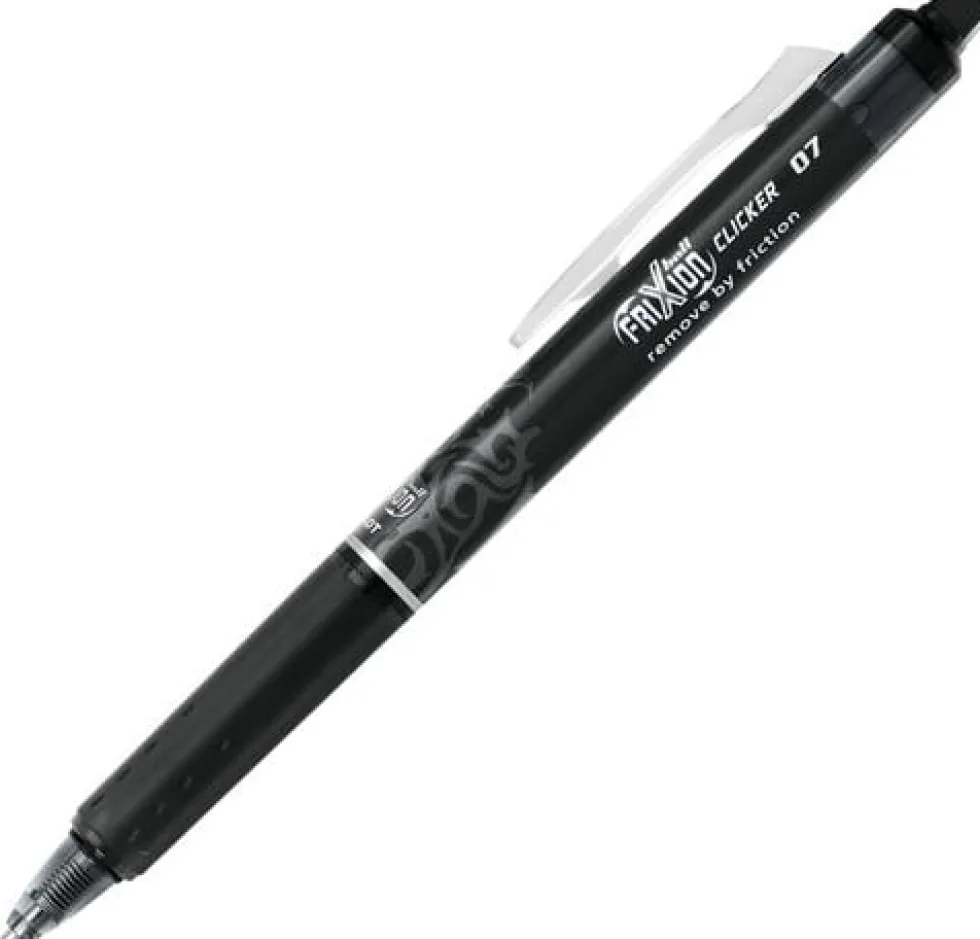 Gelkulpenna PILOT Frixion Clicker Medium Svart, 0.7mm, raderbar