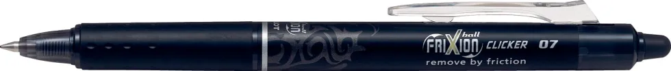 Gelkulpenna PILOT Frixion Clicker Medium Svart, 0.7mm, raderbar
