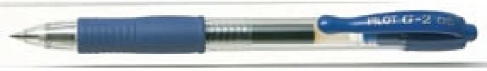 Gelkulpenna PILOT G-2 Fine Blå, 0.5mm, dokumentäkta