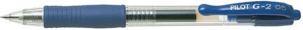 Gelkulpenna PILOT G-2 Fine Blå, 0.5mm, dokumentäkta