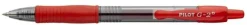 Gelkulpenna PILOT G-2 Fine Röd, 0.5mm