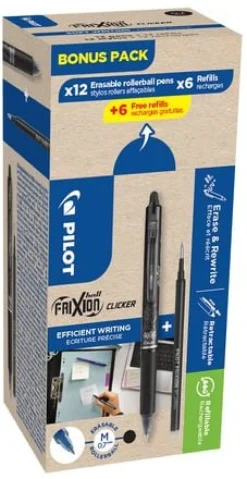Gelpenna PILOT Frixion svart 12+12/FP