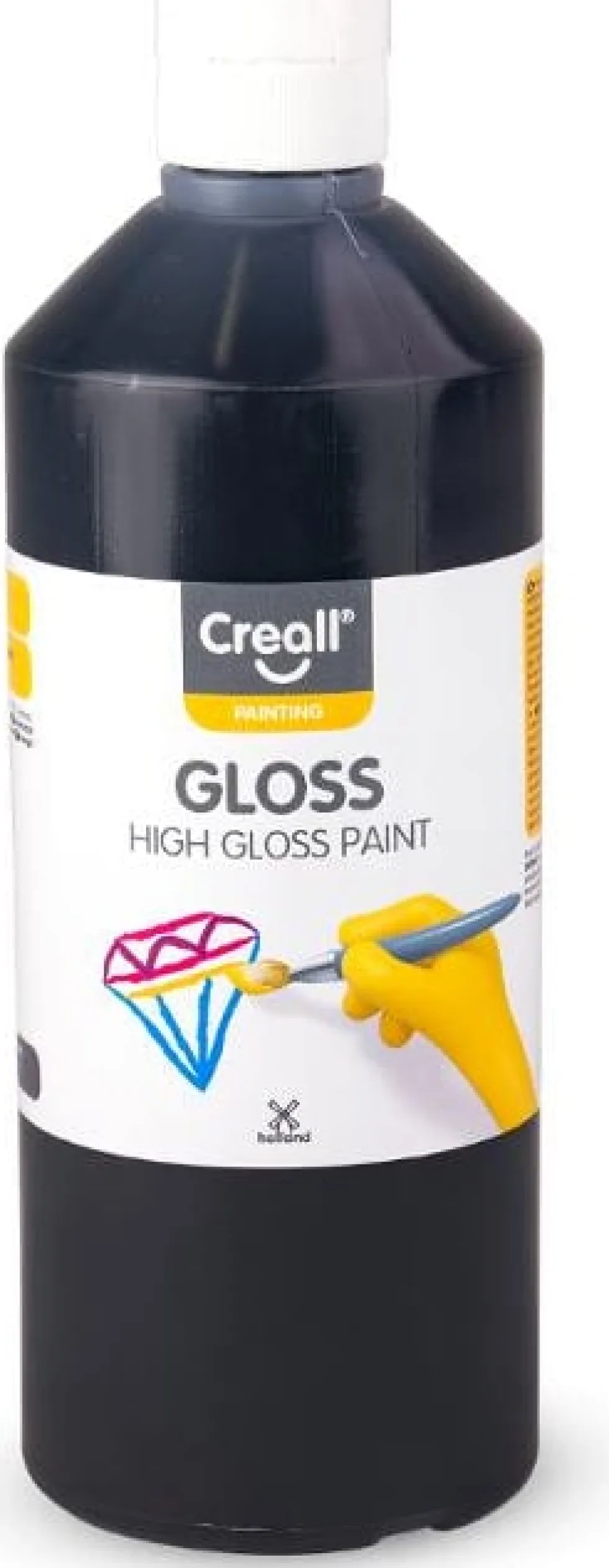 Glansfärg CREALL Gloss 500ml svart