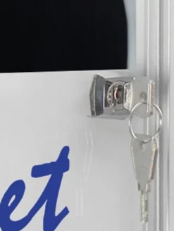 Glasskåp NOBO extra tunt magnetisk 4xA4