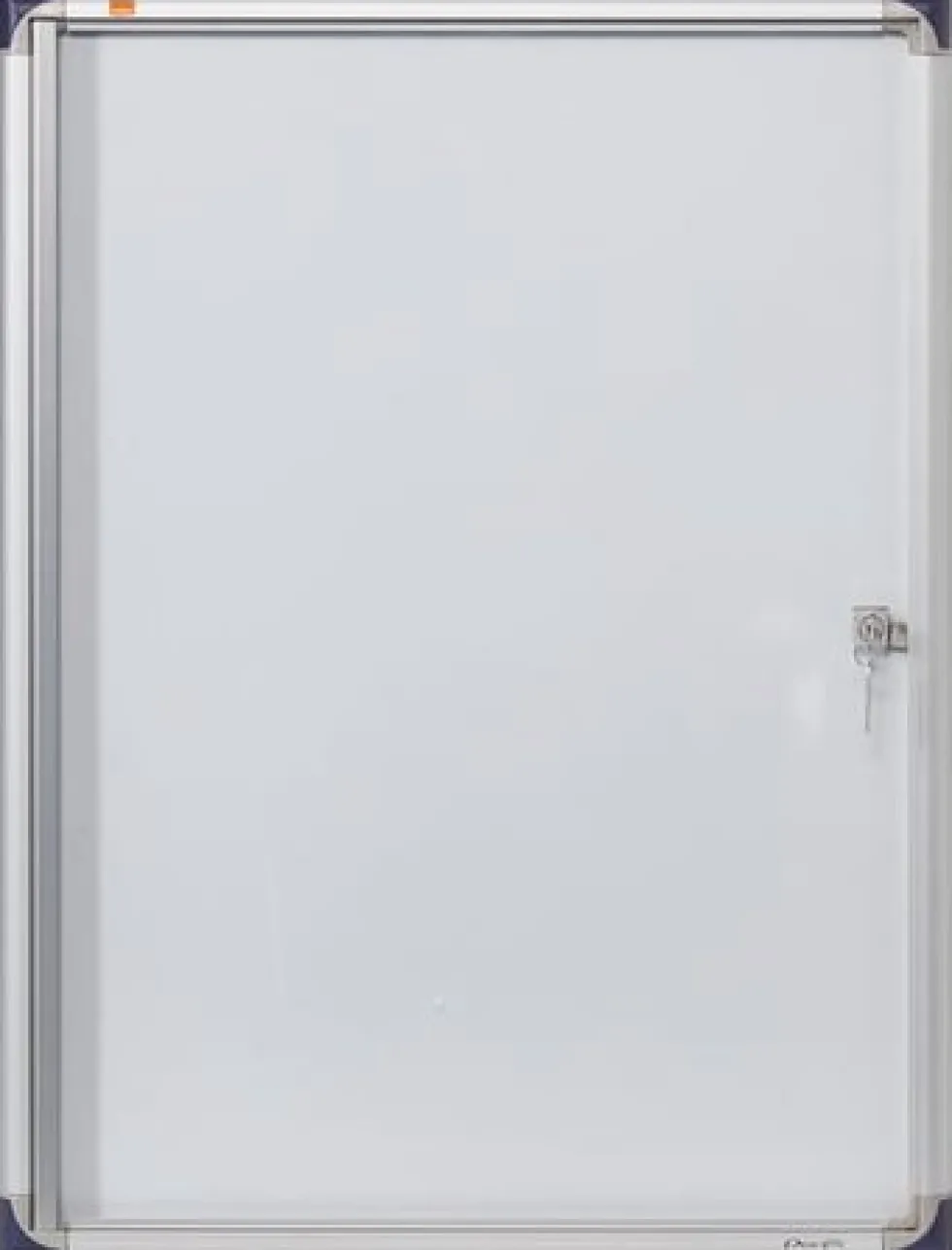 Glasskåp NOBO extra tunt magnetisk 4xA4