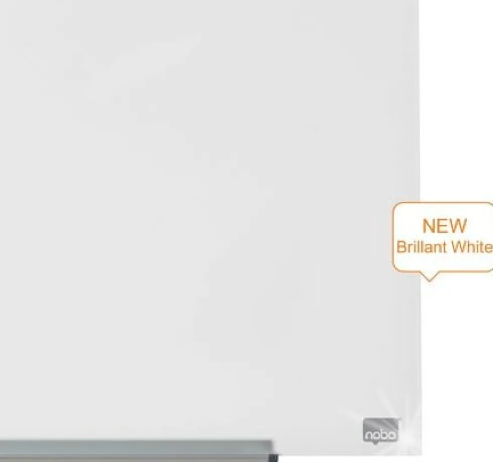 Glastavla NOBO 31" Widescreen vit, 68x38cm