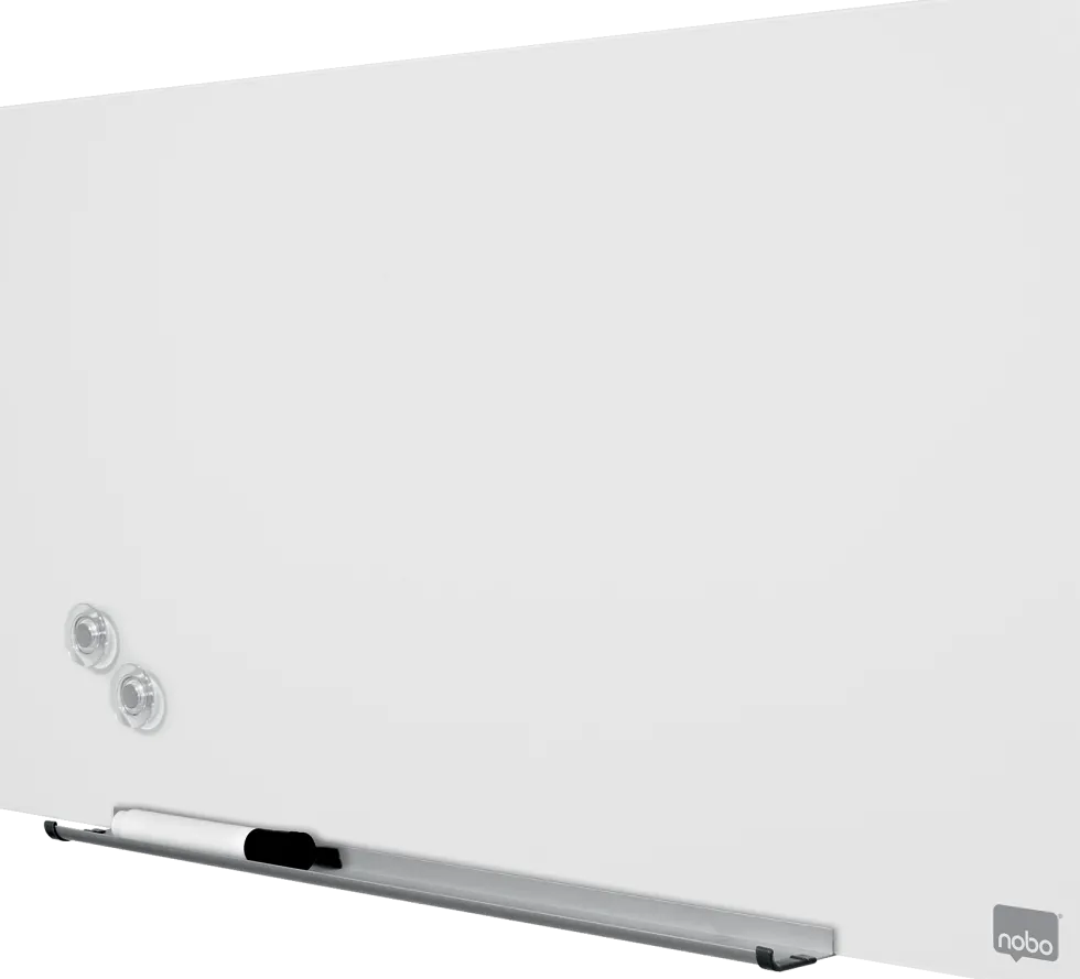 Glastavla NOBO 31" Widescreen vit, 68x38cm