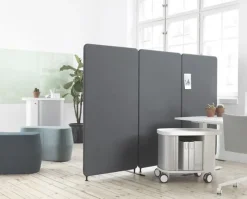 Golvskärm m.ben 120x136 Dox 52 mel.grå