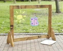 Golvstaffli med plexiglas