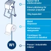 Golvställ Industritork TORK W1, röd/svart