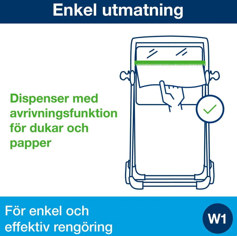 Golvställ Industritork TORK W1, röd/svart