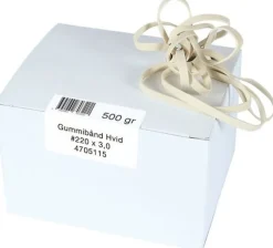 Gummiband 220x3mm 500g vit 315/fp