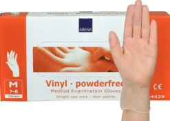 Handske ABENA Vinyl Puderfri M, ftalat- & latexfri, 100/FP