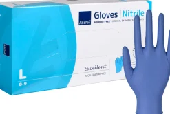 Handske nitril pud./accfri blå L 100/FP
