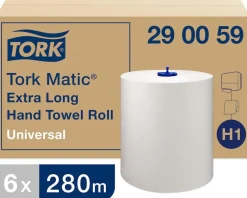 Handtorkrulle TORK Matic Universal H1, extra lång, 21cm, 1-lag, 280m