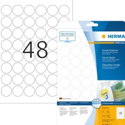 Herma etikett avtagbar ø30 (1200)
