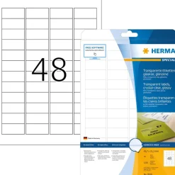 Herma etikett film 45,7x21,2 transp glossy (1200)