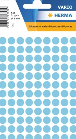 Herma etikett manuelll ø8 blå (540)