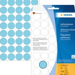 Herma etikett manuelll KP ø19 blå (1280)
