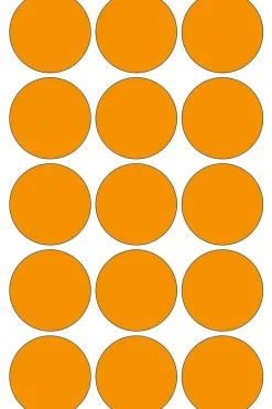 Herma etikett manuelll KP ø32 neon orange (360)