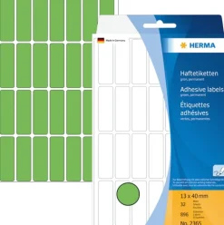 Herma etikett manuelll KP 13x40 grön (896)