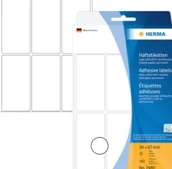 Herma etikett manuelll KP 34x67 vit (192)