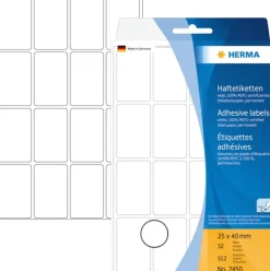 Herma etikett manuelll KP 25x40 vit (512)