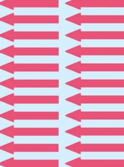 Herma etikett pilar 38x7 neon röd (88)