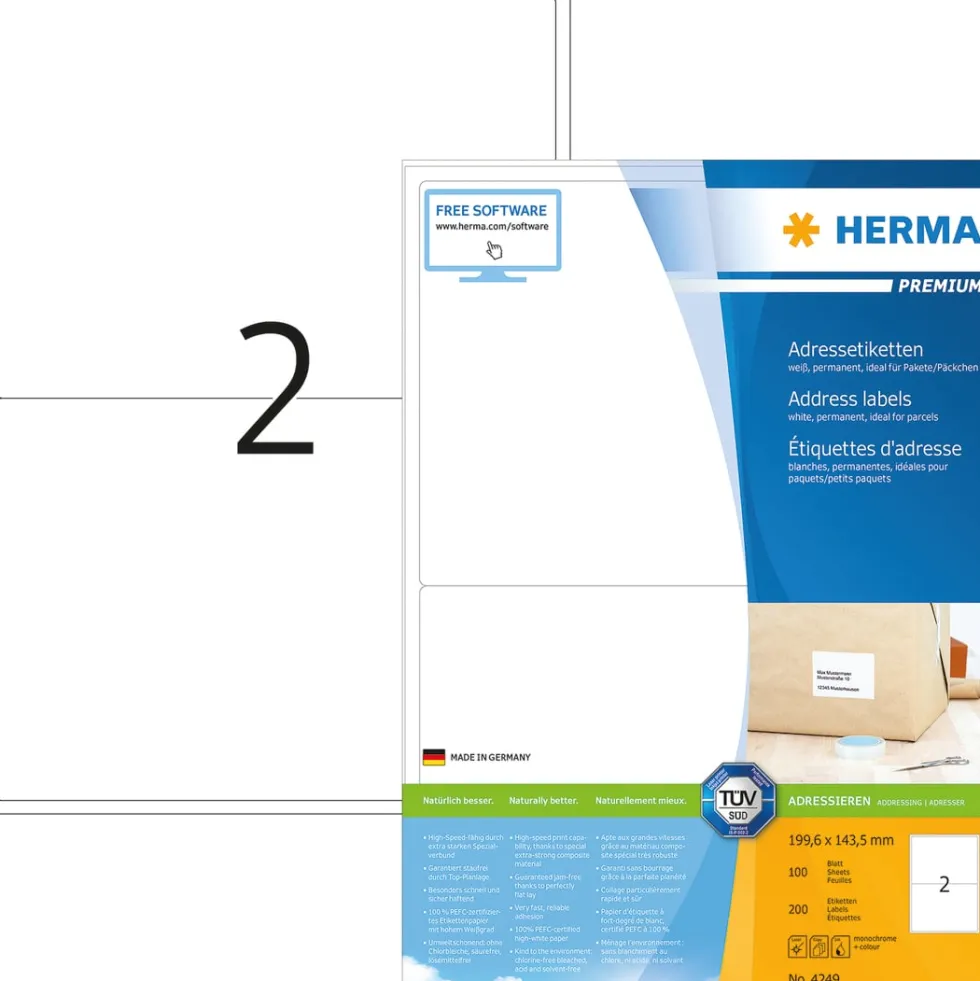 Herma etikett Premium 199,6x143,5 (200)