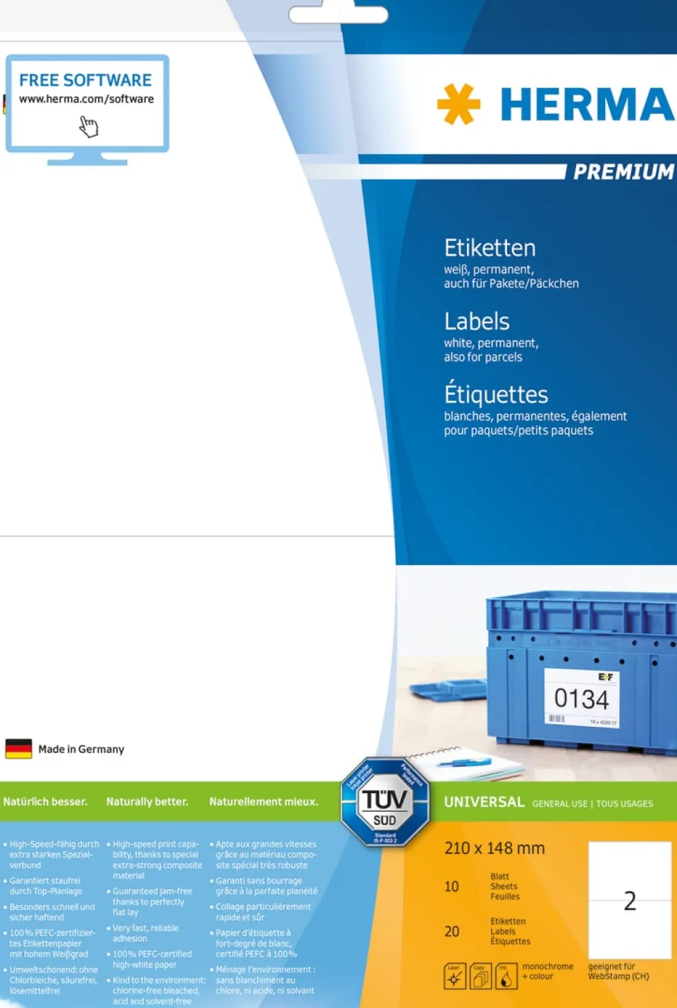 Herma etikett Premium 210x148 (20)