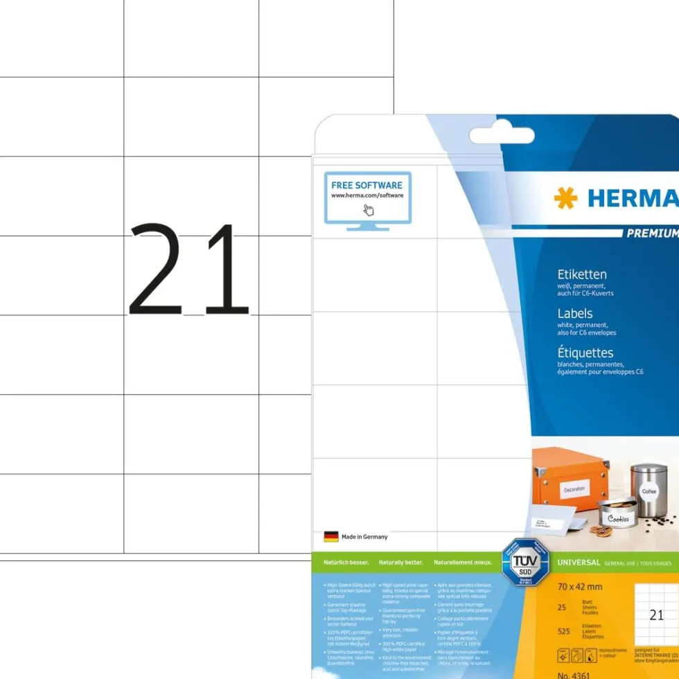Herma etikett Premium 70x42 (525)