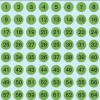 Herma etikett siffror 1-160 ø8 svart/ass