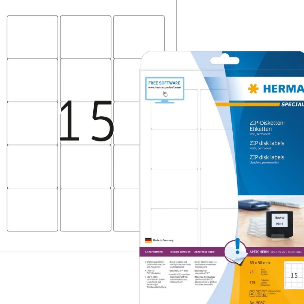 Herma etikett Special ZIP-disk 59x50 (375)