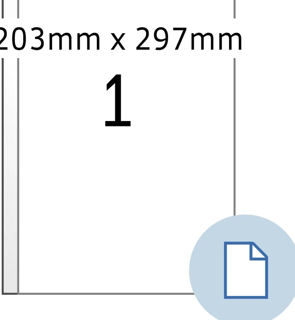 Herma label A4 white 203x297mm (500)