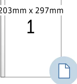 Herma label PE-Laser A4 203 x 297