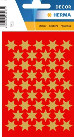 Herma stickers Decor stjärna ø14 guld (3)