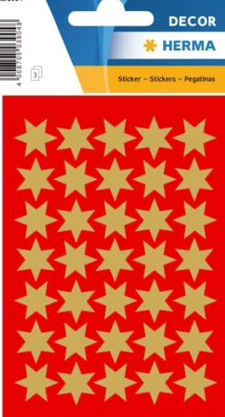 Herma stickers Decor stjärna ø16 guld (3)