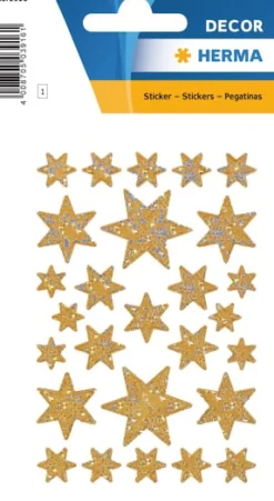 Herma stickers Decor stjärna guld (3)