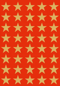 Herma stickers Decor stjärna guld (3)