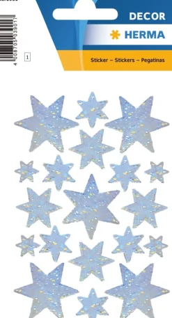 Herma stickers Decor stjärna silver (3)